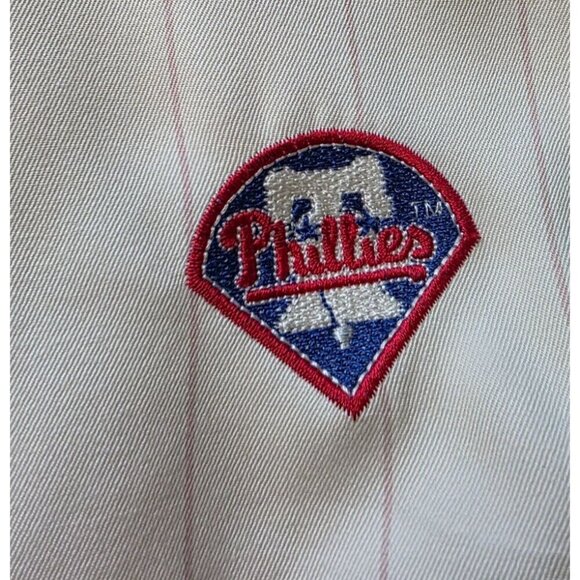 TOMMY BAHAMA 444/500 PHILLIES LIMITED EDITION 100% SILK SHORT SLEEVE SHIRT SZ XL - Picture 4 of 16